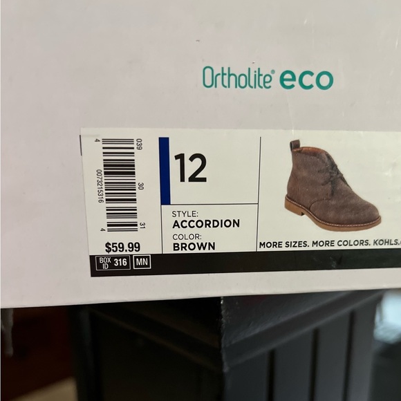 NWT-  VERY NICE MENS BROWN ORTHOLITE FOAM BOOTS SZ 12 - Picture 4 of 9